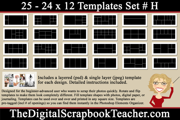 Scrapbook shape templates to print  Scrapbook templates, Scrapbook  materials, Shape templates