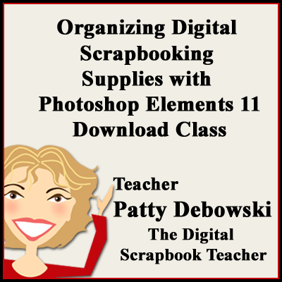 Organizing Digital Scrapbooking Supplies With Photoshop Elements 11 Download The Digital Scrapbook Teacher